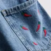 7-15yrs | embroidered denim dungarees 7-15yrs | embroidered denim dungarees
