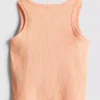7-15yrs | embroidered ribbed tank 7-15yrs | embroidered ribbed tank