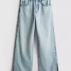 7-15yrs | hem split wide leg jeans 7-15yrs | hem split wide leg jeans