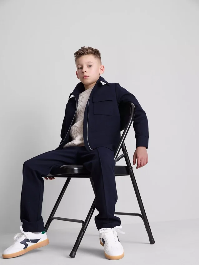 7-15yrs | jacquard zip-up jacket and joggers set 7-15yrs | jacquard zip-up jacket and joggers set