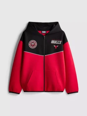7-15yrs | nba chicago bulls zip-up hoodie 7-15yrs | nba chicago bulls zip-up hoodie