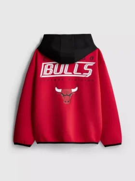 7-15yrs | nba chicago bulls zip-up hoodie 7-15yrs | nba chicago bulls zip-up hoodie