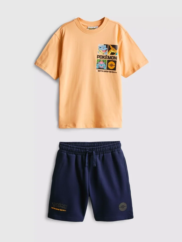 7-15yrs | pokamon t-shirt and shorts set 7-15yrs | pokamon t-shirt and shorts set