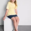7-15yrs | shirred peplum t-shirt