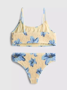 7-15yrs | shirred printed bikini