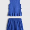 7-15yrs | shirred sleeveless top and shorts set 7-15yrs | shirred sleeveless top and shorts set