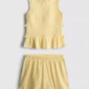 7-15yrs | shirred sleeveless top and shorts set 7-15yrs | shirred sleeveless top and shorts set