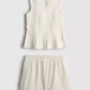 7-15yrs | shirred sleeveless top and shorts set 7-15yrs | shirred sleeveless top and shorts set