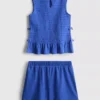 7-15yrs | shirred sleeveless top and shorts set 7-15yrs | shirred sleeveless top and shorts set