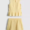 7-15yrs | shirred sleeveless top and shorts set 7-15yrs | shirred sleeveless top and shorts set