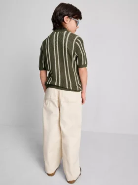 7-15yrs | stripe knit shirt