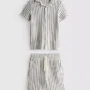 7-15yrs | stripe knit shirt and shorts set 7-15yrs | stripe knit shirt and shorts set