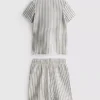 7-15yrs | stripe knit shirt and shorts set 7-15yrs | stripe knit shirt and shorts set
