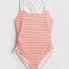 7-15yrs | stripe ruched swimsuit 7-15yrs | stripe ruched swimsuit