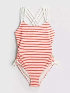 7-15yrs | stripe ruched swimsuit 7-15yrs | stripe ruched swimsuit