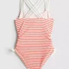 7-15yrs | stripe ruched swimsuit 7-15yrs | stripe ruched swimsuit
