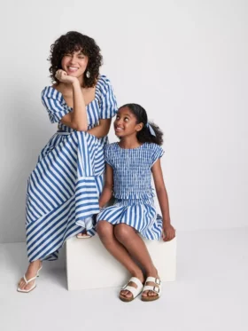 7-15yrs | stripe shirred blouse 7-15yrs | stripe shirred blouse