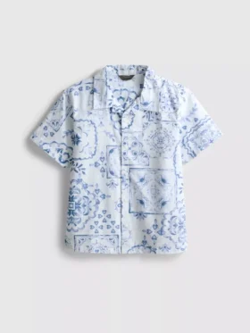 7-15yrs | tile print shirt