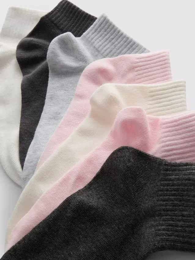 7pk mixed quarter crew socks 7pk mixed quarter crew socks