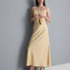 A-line satin maxi skirt A-line satin maxi skirt
