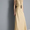 A-line satin maxi skirt A-line satin maxi skirt