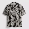 Abstract leaf short sleeve shirt Abstract leaf short sleeve shirt