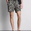 Abstract-print swim shorts Abstract-print swim shorts