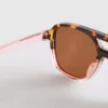 Acrylic aviator-style sunglasses