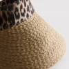 Animal print sun visor
