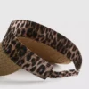 Animal print sun visor