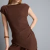 Asymmetric crinkle top Asymmetric crinkle top