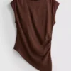 Asymmetric crinkle top Asymmetric crinkle top