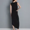 Asymmetric jersey midi skirt Asymmetric jersey midi skirt