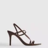 Barely there heeled sandals