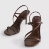 Barely there heeled sandals