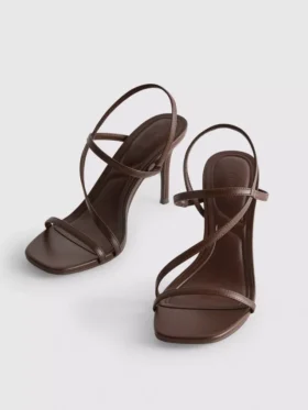 Barely there heeled sandals