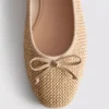 Beaded ballerina flats