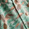 Bird-print short-sleeve button-down shirt Bird-print short-sleeve button-down shirt
