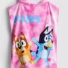 Bluey hooded terry cloth poncho