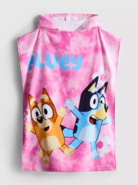 Bluey hooded terry cloth poncho Bluey hooded terry cloth poncho