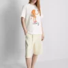 Bouffants and broken hearts cotton croissant t-shirt Bouffants and broken hearts cotton croissant t-shirt