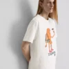 Bouffants and broken hearts cotton croissant t-shirt Bouffants and broken hearts cotton croissant t-shirt