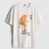 Bouffants and broken hearts cotton croissant t-shirt Bouffants and broken hearts cotton croissant t-shirt