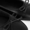 Bow ballerina flats