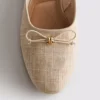 Bow detail ballerina mule sandals