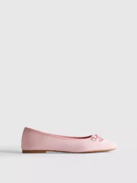 Bow-front ballet pumps
