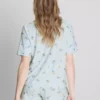 Breakfast print shorty boyfriend pajamas Breakfast print shorty boyfriend pajamas