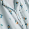 Breakfast print shorty boyfriend pajamas Breakfast print shorty boyfriend pajamas