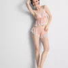 Bridal satin lace babydoll bralette Bridal satin lace babydoll bralette