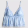 Bridal satin lace babydoll bralette Bridal satin lace babydoll bralette